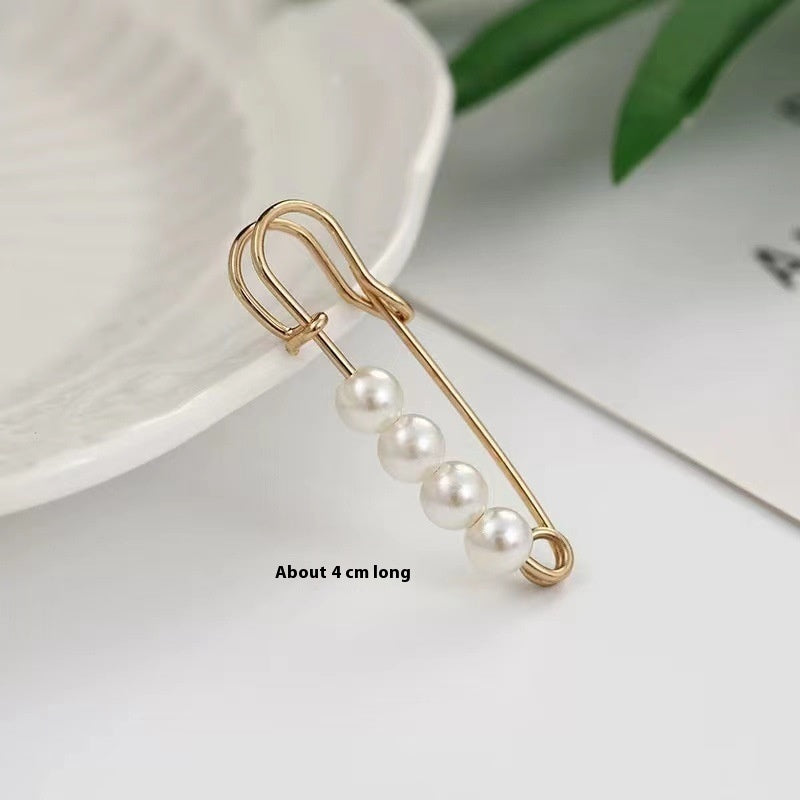 Fixed Waist Women's Pants Brooch Accessory