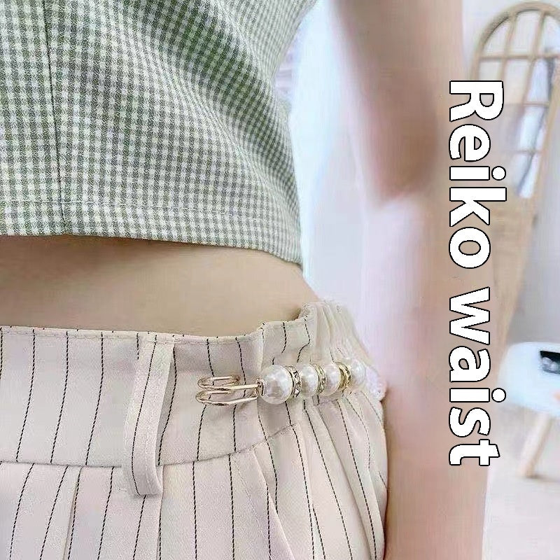 Fixed Waist Women's Pants Brooch Accessory