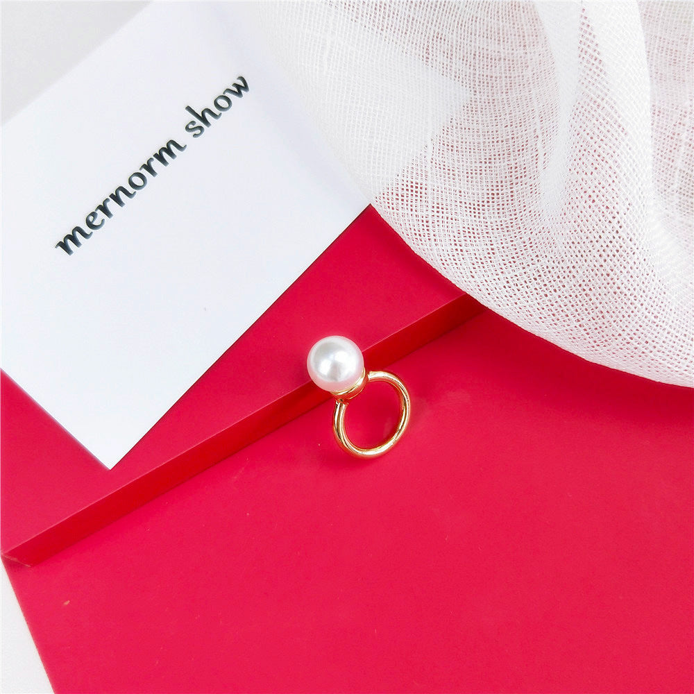 Scarf Pendant Tassel Pendant Fashion All-match Pearl Brass Buckle