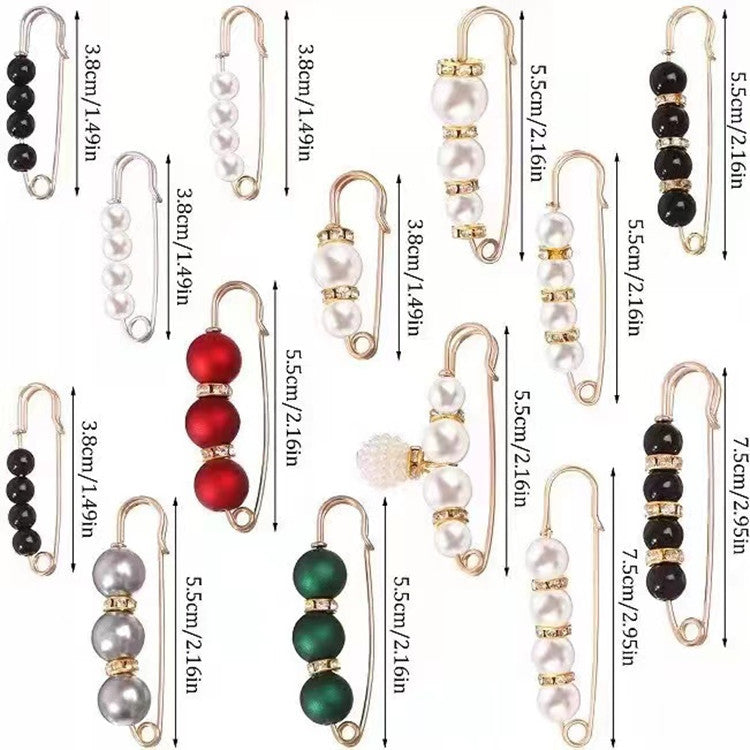 Fixed Waist Women's Pants Brooch Accessory