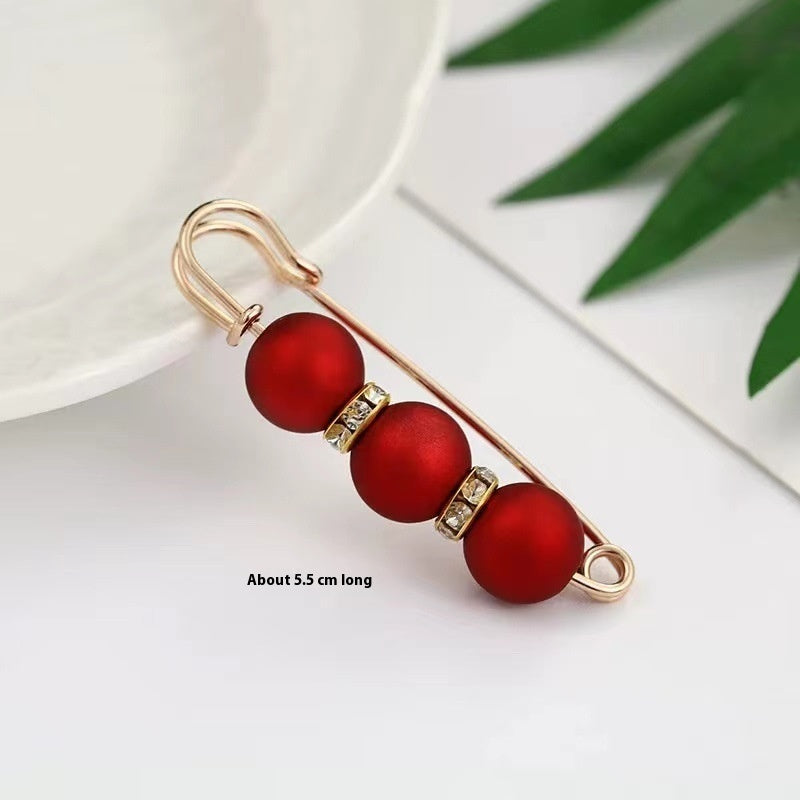 Fixed Waist Women's Pants Brooch Accessory