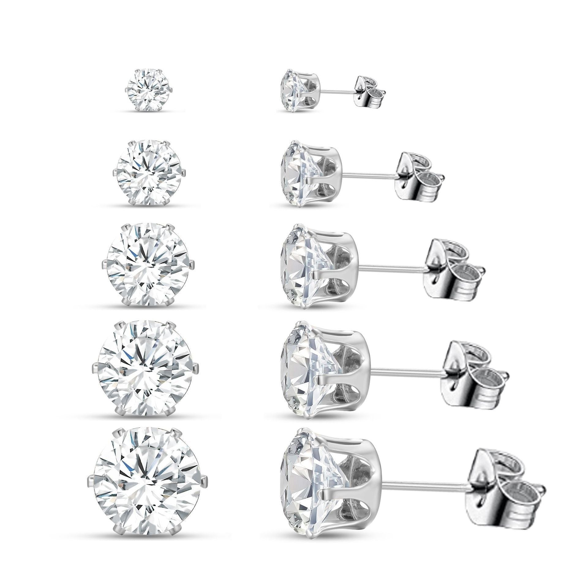 Zircon EmbeddedFor Women's Classic Earrings