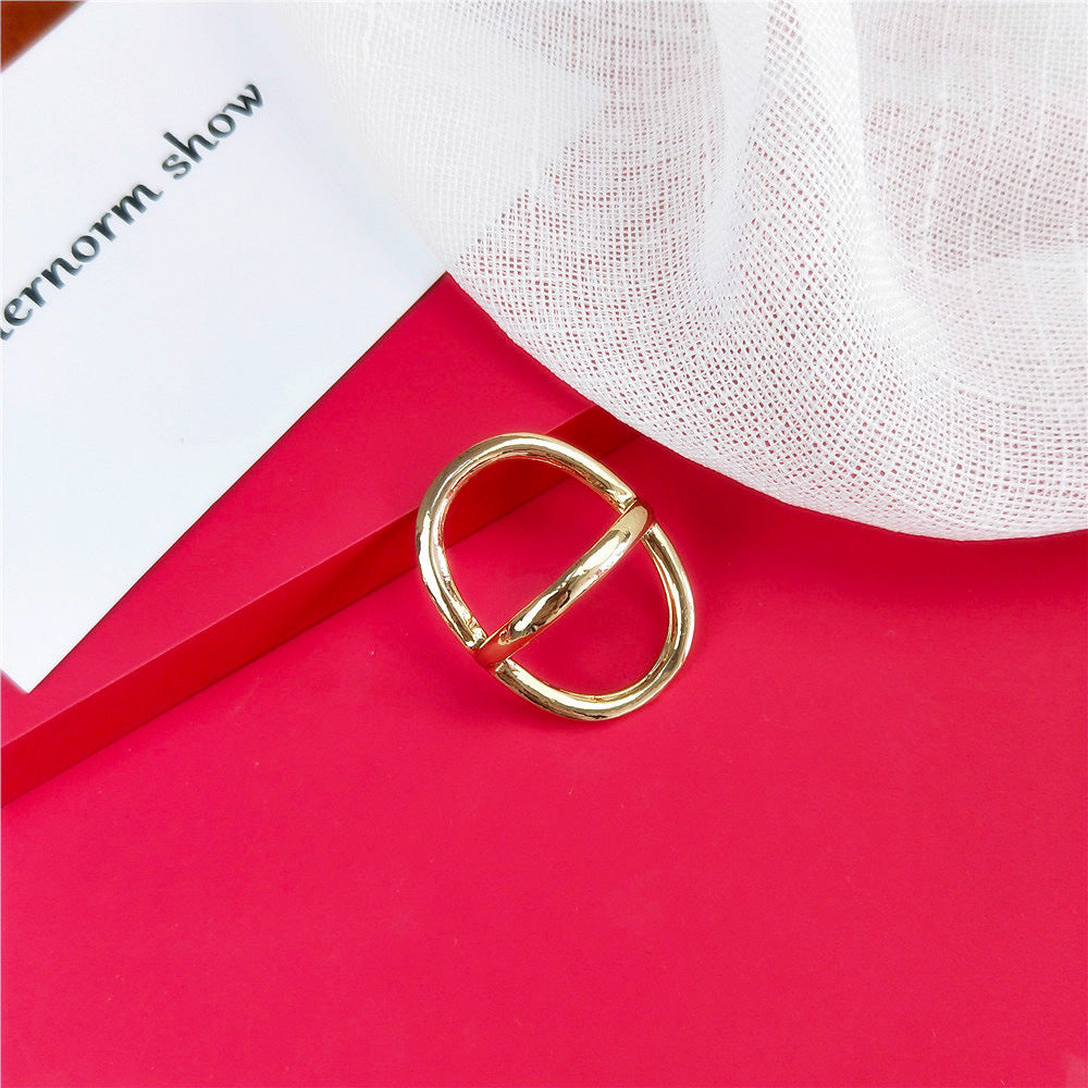 Scarf Pendant Tassel Pendant Fashion All-match Pearl Brass Buckle