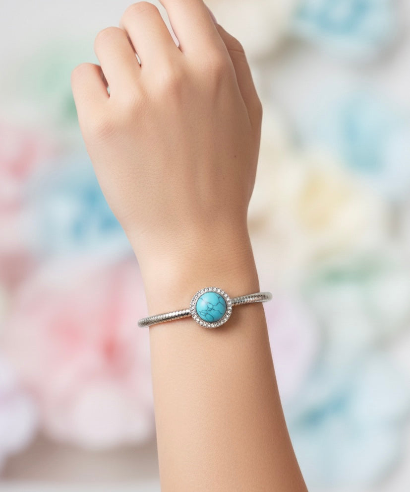 Turquoise Silver Bracelet for Women