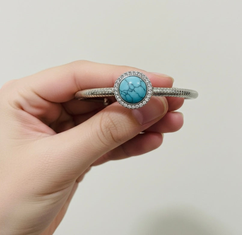 Turquoise Silver Bracelet for Women