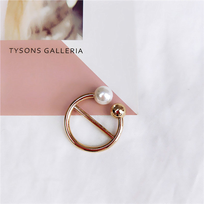 Scarf Pendant Tassel Pendant Fashion All-match Pearl Brass Buckle