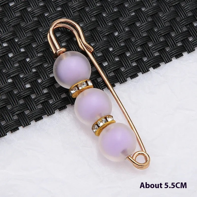 Fixed Waist Women's Pants Brooch Accessory