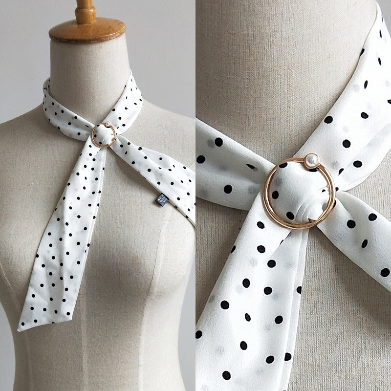 Scarf Pendant Tassel Pendant Fashion All-match Pearl Brass Buckle