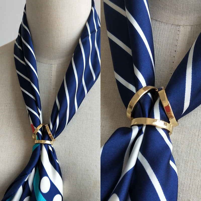 Scarf Pendant Tassel Pendant Fashion All-match Pearl Brass Buckle